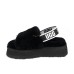 UGG WOMEN'S DISCO SLIDE SEASHELL BLACK