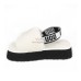 UGG WOMEN'S DISCO SLIDE SEASHELL WHITE