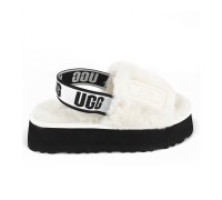 UGG WOMEN'S DISCO SLIDE SEASHELL WHITE