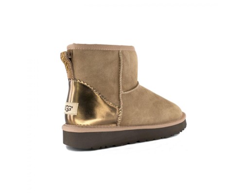 UGG CLASSIC MINI II METALL CHESTNUT