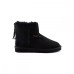 UGG CLASSIC II MINI ZIP  BLACK