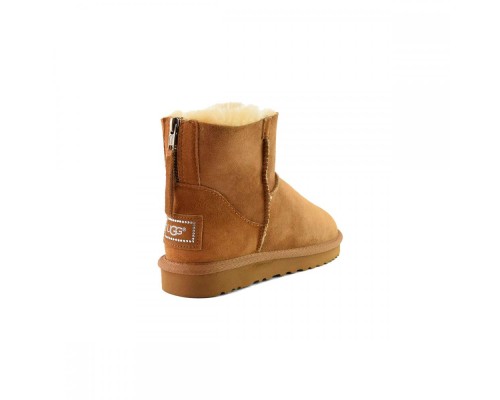 UGG CLASSIC II MINI ZIP CHESTNUT