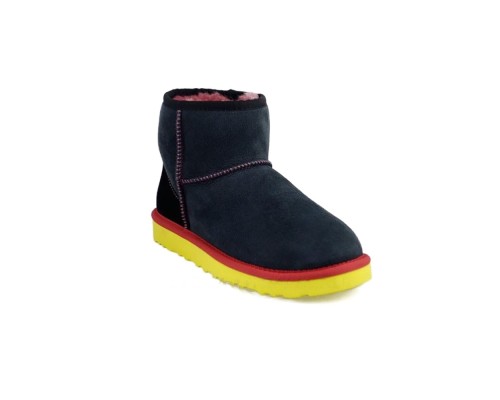 UGG CLASSIC MINI BLACK-YELLOW