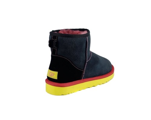 UGG CLASSIC MINI BLACK-YELLOW