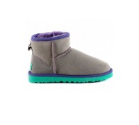 UGG CLASSIC MINI II GREY-AQUA