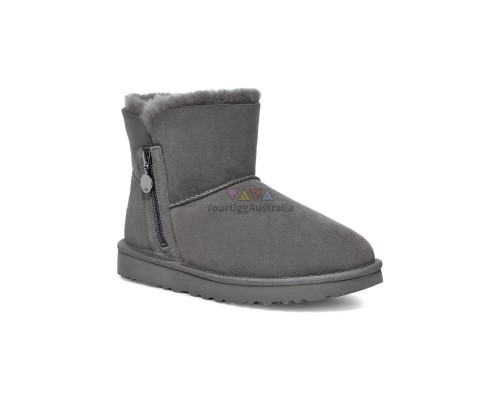 UGG  BAILEY ZIP MINI BOOT GREY