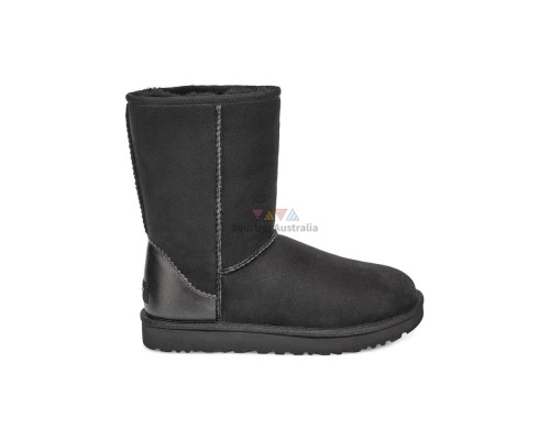 UGG CLASSIC SHORT II METALL BLACK