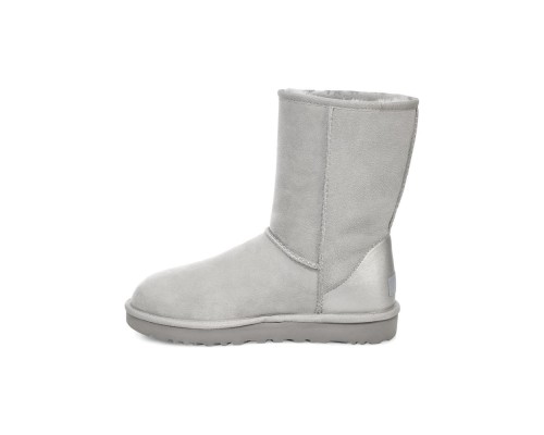 UGG CLASSIC SHORT II METALL GREY VIOLET