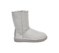 UGG CLASSIC SHORT II METALL GREY VIOLET