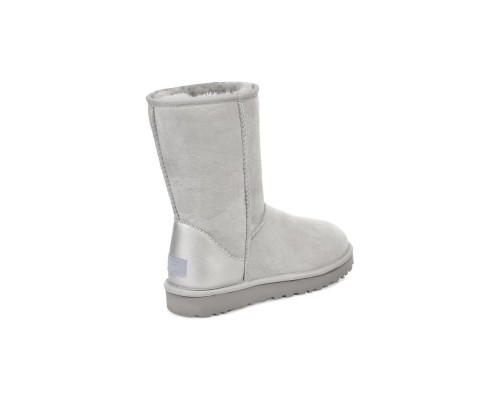 UGG CLASSIC SHORT II METALL GREY VIOLET