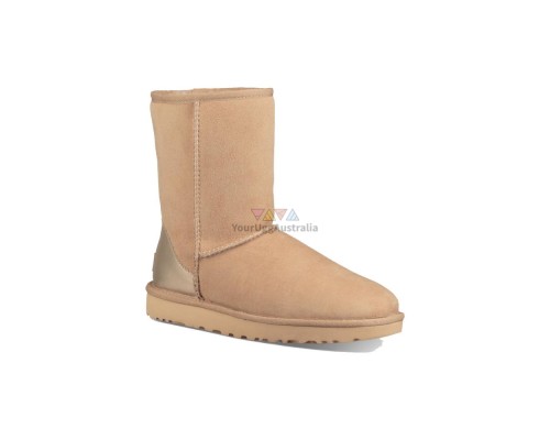 UGG CLASSIC SHORT II METALL SAND