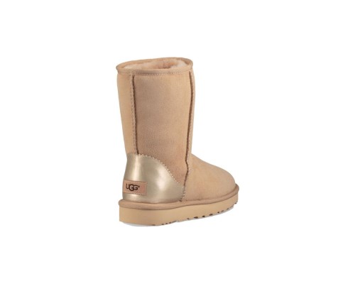 UGG CLASSIC SHORT II METALL SAND
