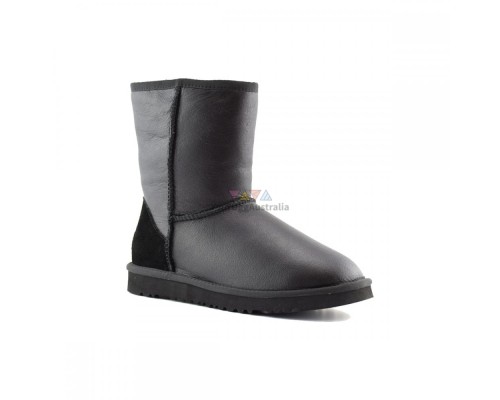 UGG CLASSIC SHORT II METALLIC BLACK