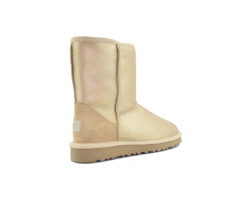 UGG CLASSIC SHORT II METALLIC SOFT GOLD