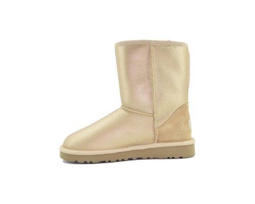 UGG CLASSIC SHORT II METALLIC SOFT GOLD