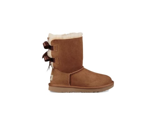 UGG KID'S BAILEY BOW II CHESTNUT