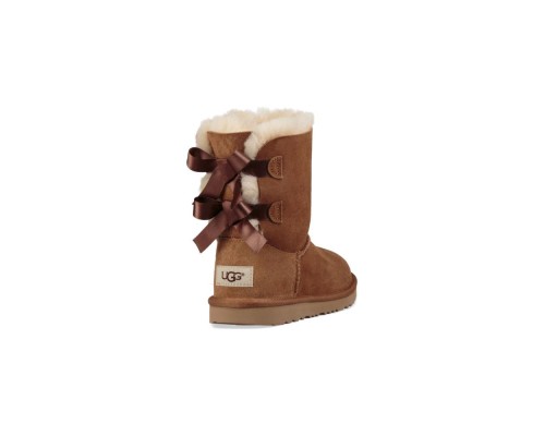 UGG KID'S BAILEY BOW II CHESTNUT