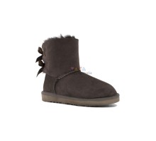 UGG KID'S BAILEY BOW II CHOCOLATE