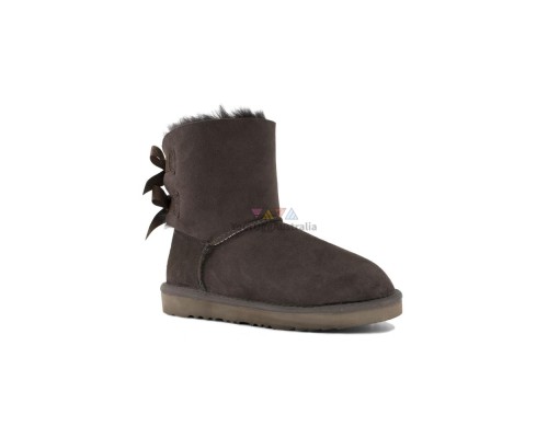 UGG KID'S BAILEY BOW II CHOCOLATE