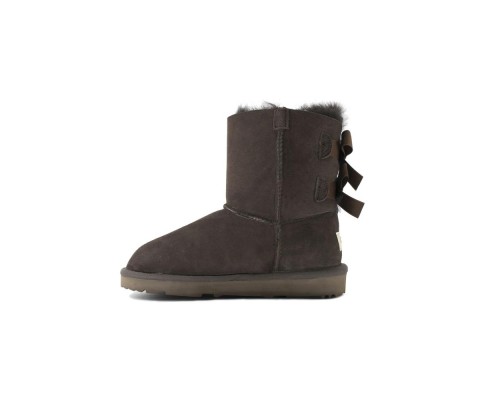 UGG KID'S BAILEY BOW II CHOCOLATE