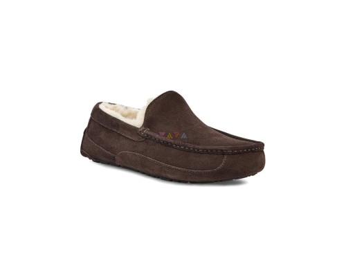 UGG MEN'S MOCCASINS ASCOT CHOCOLATE