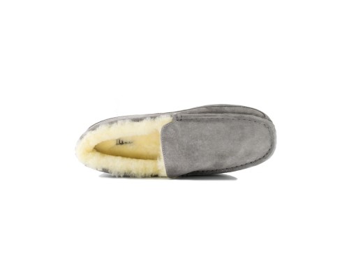 UGG MEN'S MOCCASINS ASCOT GREY