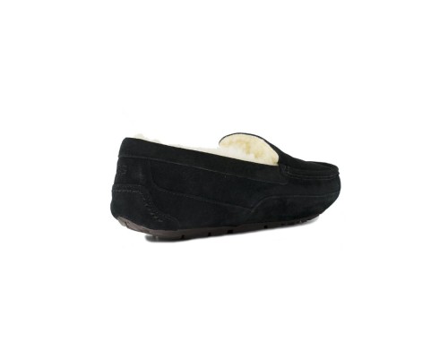UGG MEN'S MOCCASINS ASCOT BLACK