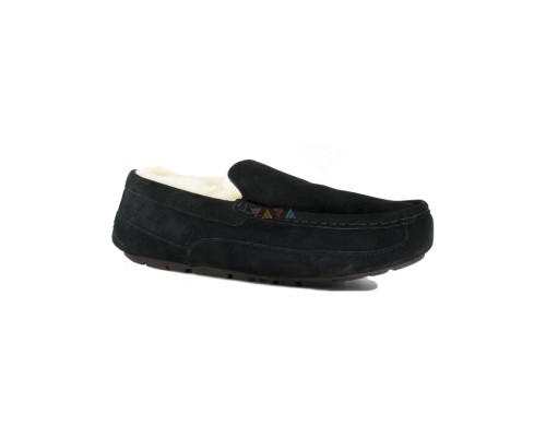 UGG MEN'S MOCCASINS ASCOT BLACK