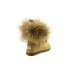 Ugg Mini Fox Fur Metallic Soft Gold