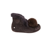 UGG MOCCASINS ALENA POM-POM CHOCOLATE