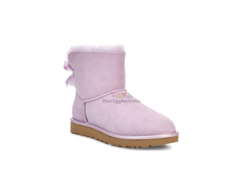 UGG BAILEY BOW MINI II METALL LAVANDER FOG