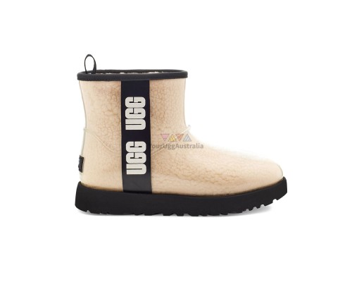 UGG CLASSIC CLEAR MINI NATURAL/BLACK