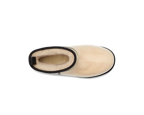 UGG CLASSIC CLEAR MINI NATURAL/BLACK