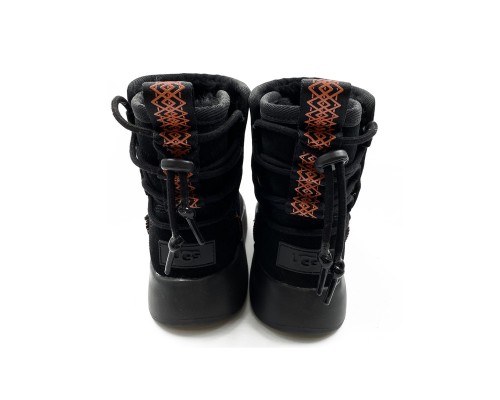 UGG WOMEN'S CLASSIC BOOM ANKLE BOOT BLACK