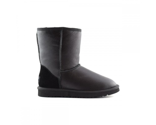 UGG MEN'S CLASSIC SHORT II METALLIC  BLACK