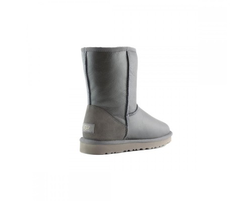 UGG MEN'S CLASSIC SHORT II METALLIC  GREY