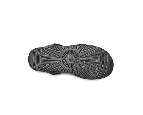 UGG MENS CLASSIC ULTRA MINI LEATHER BLACK