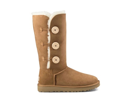 UGG BAILEY BUTTON TRIPLET CHESTNUT