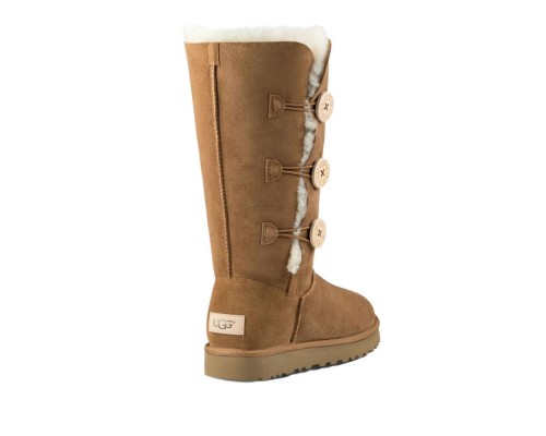 UGG BAILEY BUTTON TRIPLET CHESTNUT