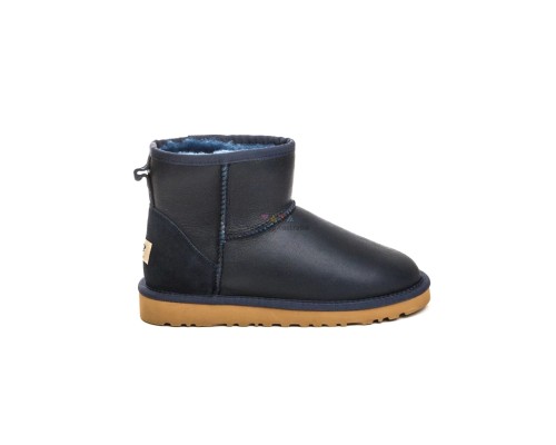 UGG MENS CLASSIC MINI METALLIC NAVY