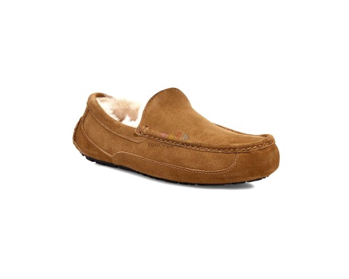 UGG MEN'S MOCCASINS ASCOT CHESTNUT