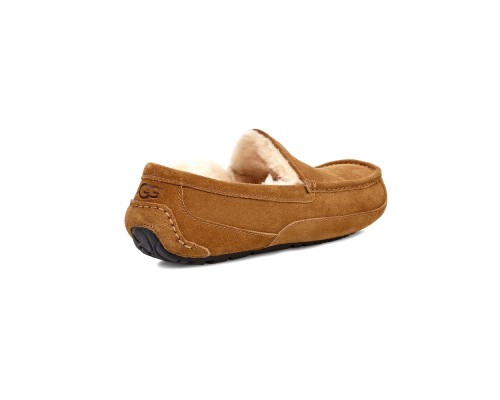 UGG MEN'S MOCCASINS ASCOT CHESTNUT