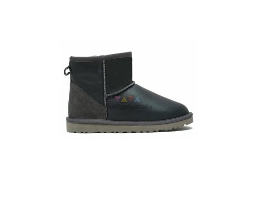 UGG MENS CLASSIC MINI METALLIC GREY