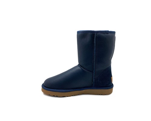 UGG MENS CLASSIC SHORT METALLIC NAVY