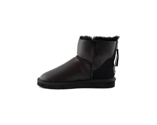 UGG CLASSIC II MINI ZIP METALLIC BLACK