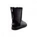 UGG CLASSIC SHORT ZIP II METALLIC BLACK