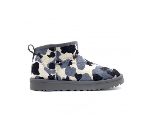 CLASSIC ULTRA MINI COW PRINT  GREY