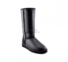 UGG CLASSIC TALL ZIP II METALLIC BLACK