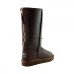 UGG CLASSIC TALL ZIP II METALLIC CHOCOLATE