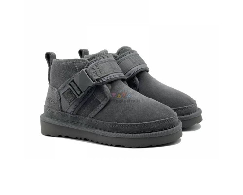 UGG KIDS BOOTS NEUMEL SNAPBACK GREY